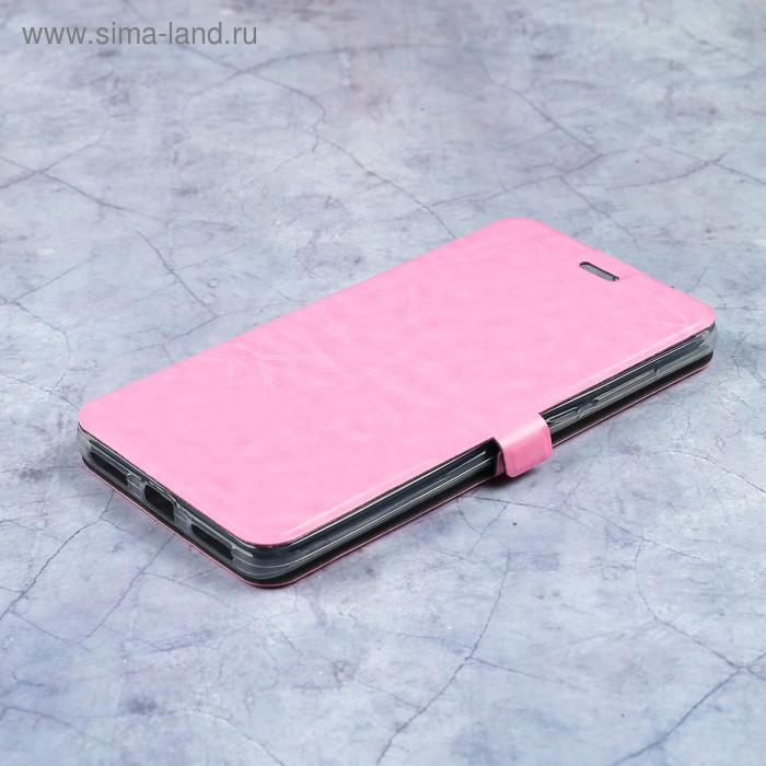 Чехол-книжка Caseguru Magnetic Case Xiaomi Redmi Note 4X Глянцево-светло розовый - Фото 1