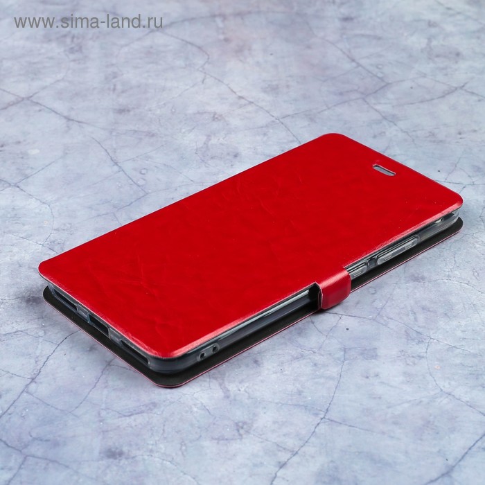 Чехол-книжка Caseguru Magnetic Case Xiaomi Redmi Note 5A Глянцево-красный - Фото 1