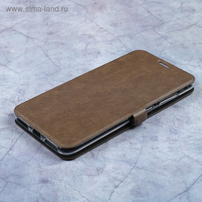 Чехол-книжка Caseguru Magnetic Case Asus Zenfone 4 Max ZC554KL Светло-коричневый - Фото 1