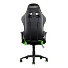 Кресло игровое TGC12-BG, чёрное/зелёное - Фото 3