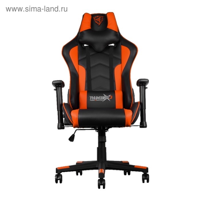 Кресло игровое TGC22-BO, чёрное/оранжевое - Фото 1