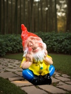 Садовая фигура из гипса «Гном спящий», 22×14×14 см - Фото 3