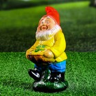 Садовая фигура из гипса «Гном - садовник», 25×13×13 см - Фото 4