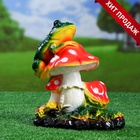 Садовая фигура из гипса «Три мухомора с Лягушкой», 27×24×15 см - Фото 10