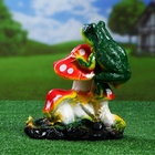 Садовая фигура из гипса «Три мухомора с Лягушкой», 27×24×15 см - Фото 12