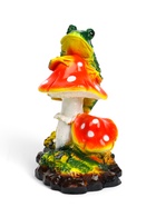 Садовая фигура из гипса «Три мухомора с Лягушкой», 27×24×15 см - Фото 4