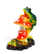 Садовая фигура из гипса «Три мухомора с Лягушкой», 27×24×15 см - Фото 6