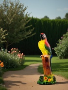 Садовая фигура из гипса «Попугай», 53×20×14 см - Фото 3