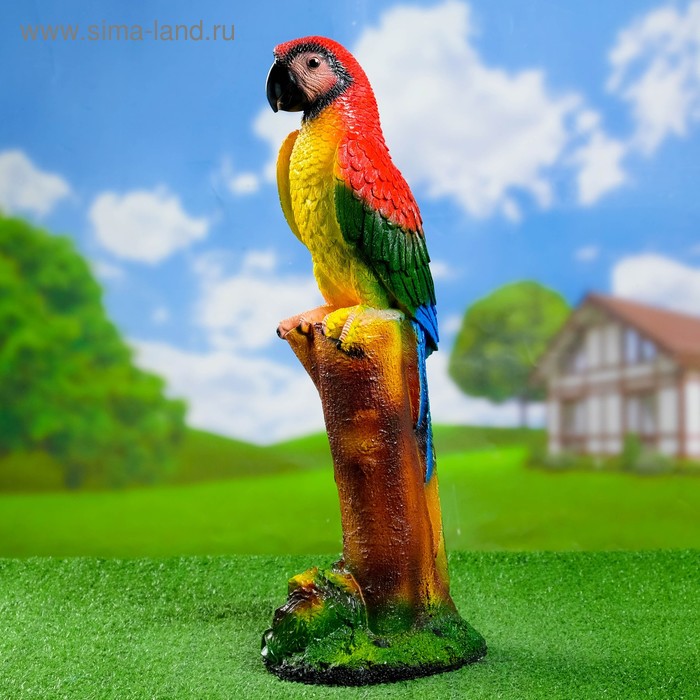 Садовая фигура из гипса «Попугай», 53×20×14 см - Фото 1