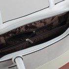 Сумка женская, отдел с перегородкой на молнии, наружный карман, длинный ремень, цвет белый - Фото 5