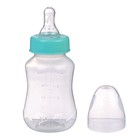 Бутылочка для кормления детская приталенная, 150 мл, от 0 мес., цвет бирюзовый - Фото 2