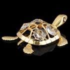 Сувенир «Морская черепаха», 8×6,5×1,5 см, с кристаллами - Фото 3