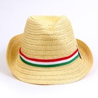 Панамка соломенная детская "Гитара", р-р. 52-54 см - Фото 3