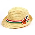 Панамка соломенная детская "Гитара", р-р. 52-54 см - Фото 4