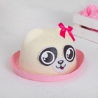 Панама детская соломенная «Пандочка», р-р 54, 2-6 лет - Фото 3