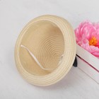 Панама детская соломенная для девочки «Котик», с ушками, р-р 52-54, 2-6 лет - Фото 4