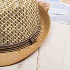 Шляпа мужская MINAKU "Соренто", размер 56-58, цвет светло-бежевый - Фото 2