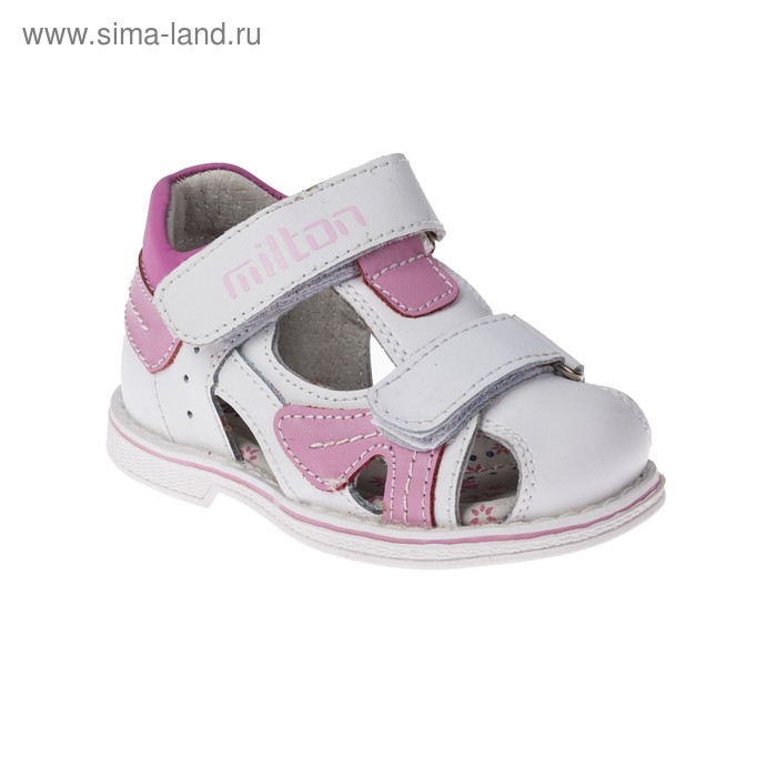 Сандалии детские арт. SС-23036, цвет белый/розовый, размер 21 - Фото 1