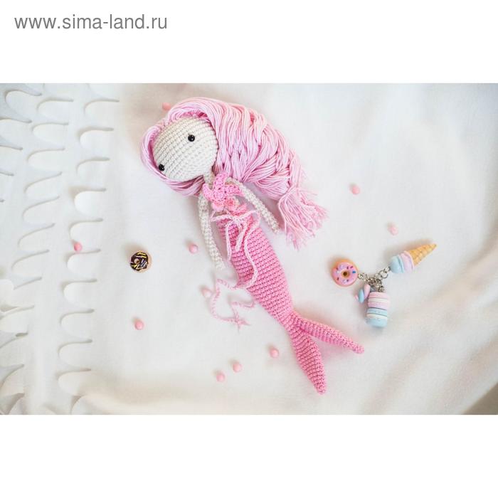 Амигуруми: Мягкая игрушка «Девочка Русалочка», набор для вязания, 10 × 4 × 14 см - Фото 1