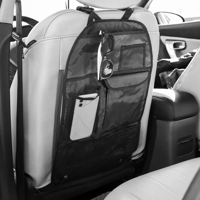 Органайзер на спинку сиденья 39×60 см, черный - Фото 1