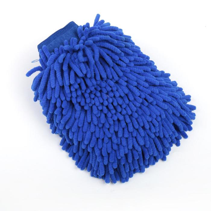 Варежка для мытья авто, микрофибра 24×19 см, МИКС - Фото 1