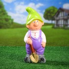 Садовая фигура "Гном мальчик с лопаткой" 13х15х40см МИКС - Фото 11