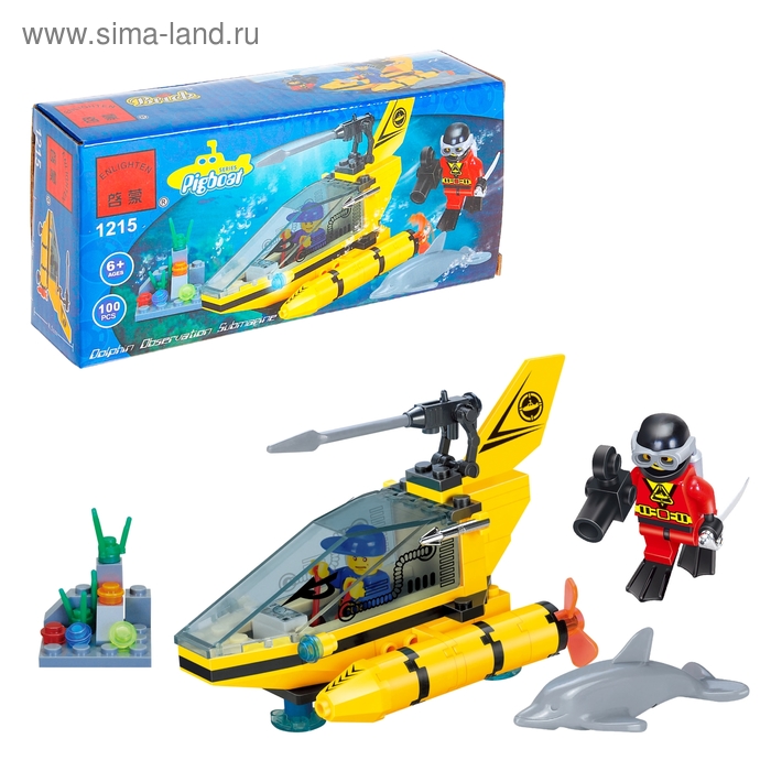 Конструктор «Морские исследователи: Глубоководный катер», 100 деталей - Фото 1