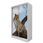 Шкаф-купе Хит-23-14-77 Белый, Леопард - Фото 1