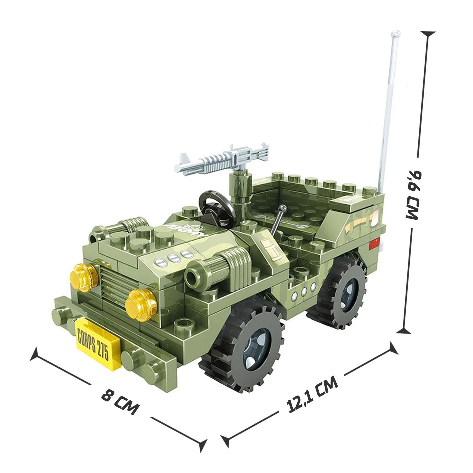 Конструктор «Военный джип», 108 деталей (460606) - Купить по цене от 184.00  руб. | Интернет магазин SIMA-LAND.RU