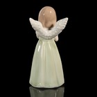 Сувенир керамика "Ангел в зелёном платье с тарелочкой" 15,2х6,5х5,3 см - Фото 4