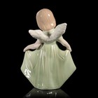 Сувенир керамика "Ангел-девочка в зелёном платье танцует" 14,8х10,5х5 см - Фото 4