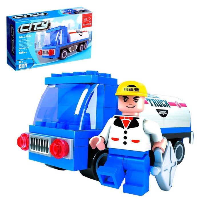 Конструктор «Бензовоз», 59 деталей - Фото 1