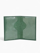 Обложка для паспорта, гладкая, тиснение серебряной фольгой, зелёная - Фото 6