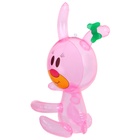 Игрушка надувная «Зайчик», 35 см, цвет розовый - фото 26124326