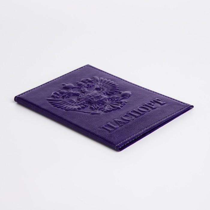 Обложка для паспорта, цвет фиолетовый - фото 1908374403