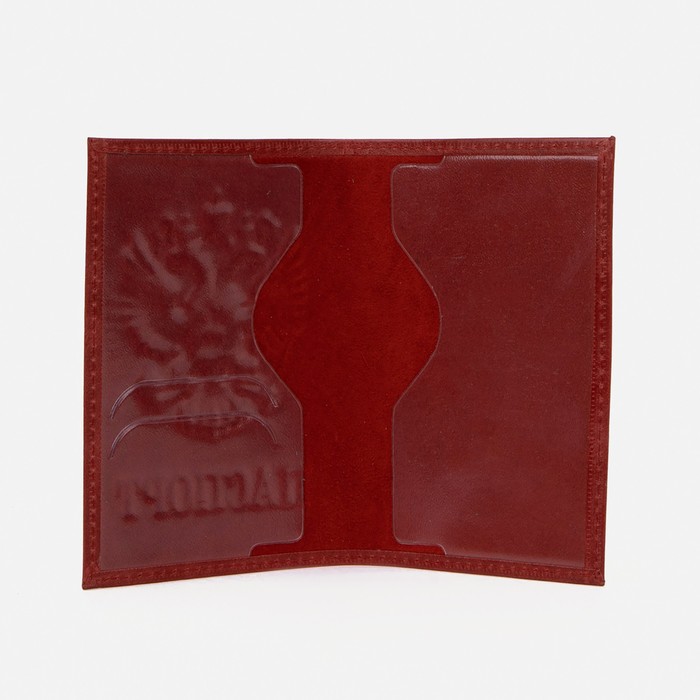 Обложка для паспорта, цвет красный - фото 1908374409
