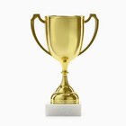 Кубок под нанесение, наградная фигура, золото, подставка камень, 16.3 см - Фото 2