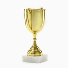 Кубок под нанесение, наградная фигура, золото, подставка камень, 16.3 см - Фото 3