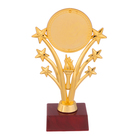 Наградная фигура под нанесение «Факел», подставка пластик красная, 10 х 6 х 17,5 см - Фото 1