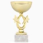 Кубок 156, наградная фигура, золото, подставка камень, 17,7 х 9,8 х 6,1 см. - фото 209261