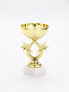 Кубок 156, наградная фигура, золото, подставка камень, 17.7 см - Фото 3