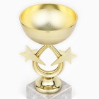 Кубок 156, наградная фигура, золото, подставка камень, 17,7 х 9,8 х 6,1 см. - Фото 4