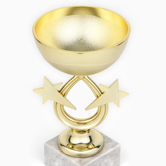 Кубок 156, наградная фигура, золото, подставка камень, 17,7 х 9,8 х 6,1 см. - фото 1908374454