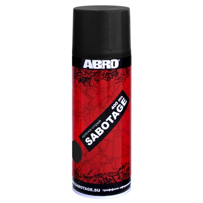 Краска-спрей Abro SABOTAGE 8 тёмно-красный, 400 мл SPG-008