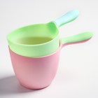 Ковш для купания и мытья головы, детский банный ковшик, хозяйственный , 500 мл., цвет МИКС - фото 24229154