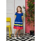 Платье для девочки, рост 134-140 см, цвет синий - Фото 4