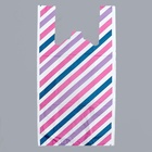 Пакет «Параллели», полиэтиленовый, майка, 40×80 см, 22 мкм  (артикул 3028231)  большой выбор товаров оптом и в розницу по низким ценам с доставкой