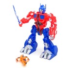 Робот «Оптимус», со световыми эффектами, работает от батареек - Фото 1