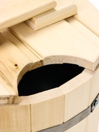 Запарник - ведро для бани и сауны, 7 л, липа, оцинкованная вставка, с крышкой, «Добропаровъ»  (артикул 2541912)  большой выбор товаров оптом и в розницу по низким ценам с доставкой