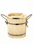 Запарник - ведро для бани и сауны, 7 л, липа, оцинкованная вставка, с крышкой, «Добропаровъ»  (артикул 2541912)  большой выбор товаров оптом и в розницу по низким ценам с доставкой